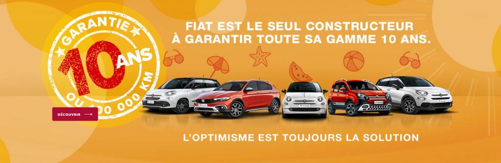 10 ans de Garantie avec FIAT !
